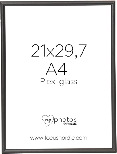 Focus Can-Can Aluminium Black 21x29,7 (A4) Plexi