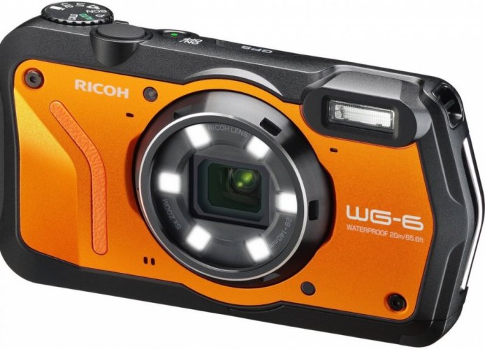 Ricoh WG-6 Digital Camera, Orange