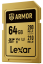 Lexar SDXC ARMOR Gold UHS-II U3, Stainless Steel, IP68 R280/W210 (V60) 64GB