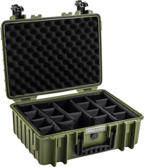 B&W Outdoor Cases BW Outdoor Cases Type 5000 / Bronze green (divider system)