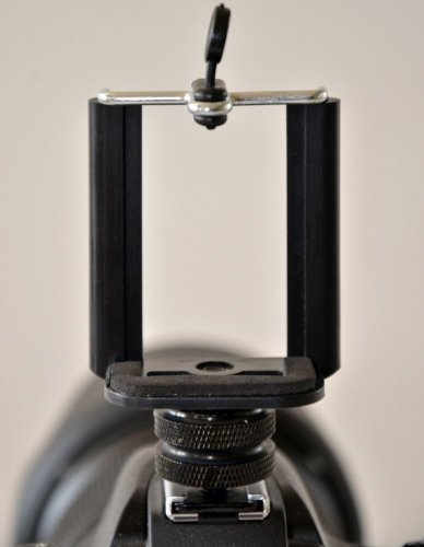 Univerzální nastavitelný držák telefonu se šroubem do zábleskové patice (Hot-Shoe)