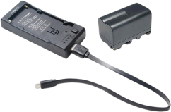Nanlite Charger Kit, NP-F Ladegerät und Akku NP-F 4500mAh