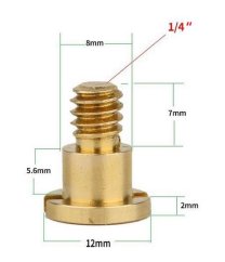 Šroub 1/4" mosaz (ZB14)