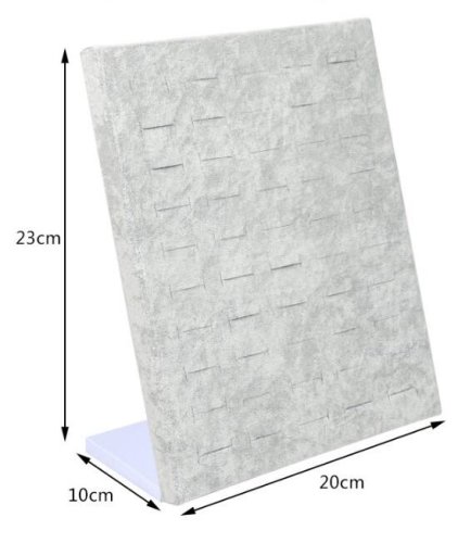 Állvány, ékszertartó, gyűrűtartó dekoltázs fekete L 23 cm (VB3B)