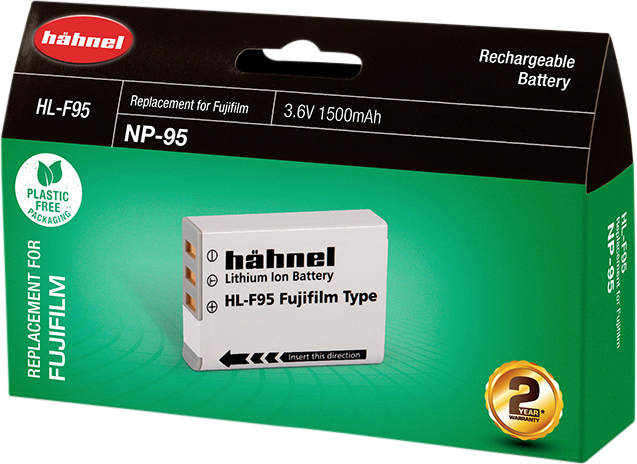 Hähnel HL-F95, Fujifilm NP-95, 1500mAh, 3.6V, 5.4Wh