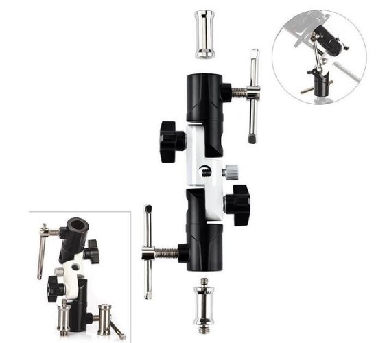 forDSLR hliníkový dvoukloubový držák blesku a deštníku