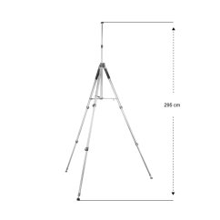 Mantona Alto 295 Stativ mit Kurbelsäule 295cm bronze