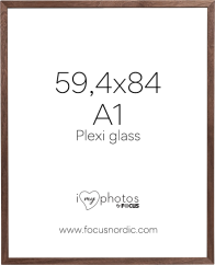 Focus Soul Walnut veneer 59,4X84 (A1) Plexi