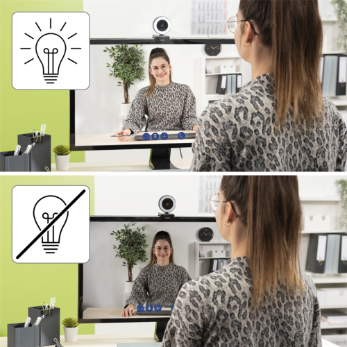 Hama QHD webkamera s kruhovým světlem C-800 Pro, dálkové ovládání