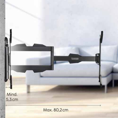Nástěnný držák na TV Hama, 400x400, pohyblivý, prodloužený
