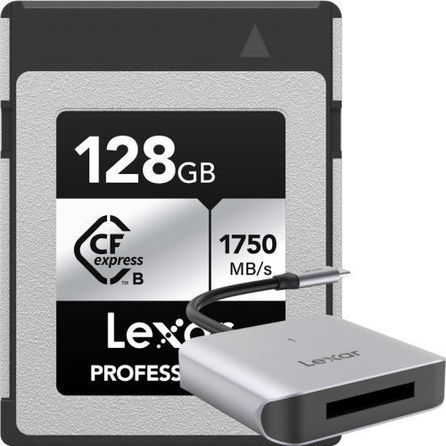 Lexar CFexpress Pro Silver Serie R1750/W1300 128GB - incl FOC cardreader/LRW510 (BLACK FRIDAY)