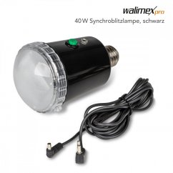 Walimex pro 40 Ws Synchroblitzlampe Weiß/Schwarz