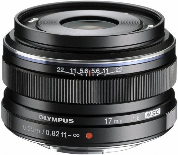 Olympus M.Zuiko Digital 17mm f/1.8 Lens Black
