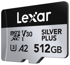 Lexar microSDXC Silver Plus 1066x UHS-I/U3/A2/4K R205/W150 (V30) 512GB