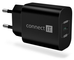 Adaptér CONNECT IT Voyager2 1×USB-C, 25W PD, čierny
