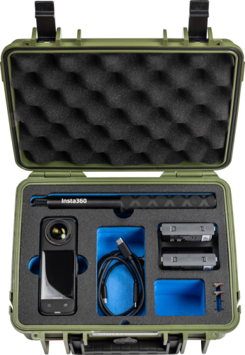 BW Outdoor Cases Type 1000 for Insta360 X4, bronze green