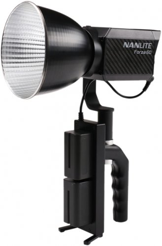 Nanlite Forza 60 SET - LED svetlo, držiak batérie, Bowens adaptér