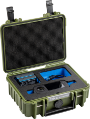 BW Outdoor Case Type 500 for Insta360 X3, bronze-green