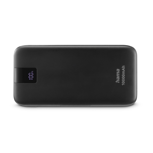 Hama PD 10 powerbank, 10000 mAh, 3 výstupy: 2x USB-C, 1x USB-A, LED displej, PD, Qualcomm