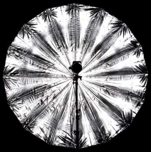 Space Quantuum silver parabolic umbrella 185 cm