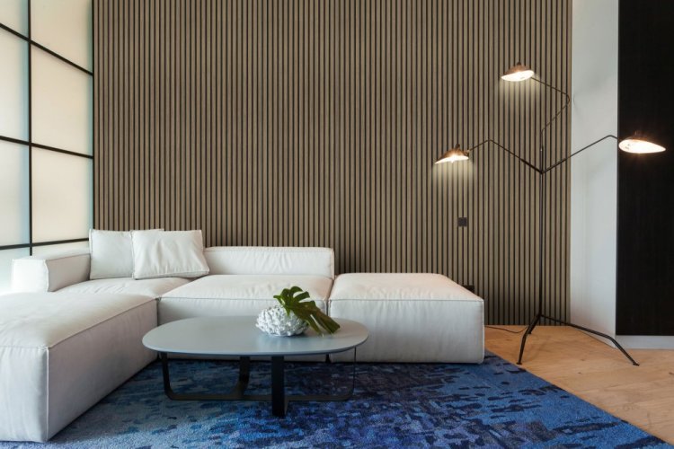 Akustický panel G21 270x60,5x2,1 cm, kouřový dub, popis