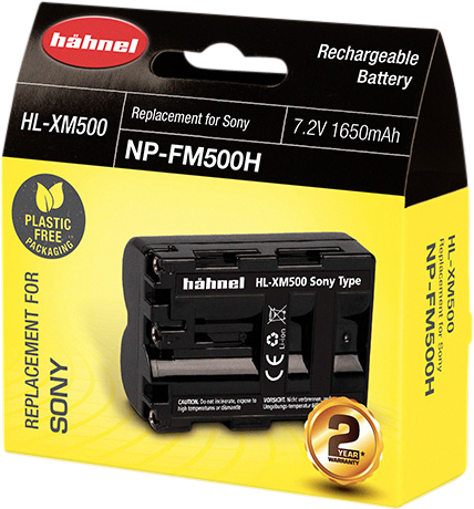 Hähnel HL-XM500, Sony NP-FM500h, 1640 mAh, 7.2V