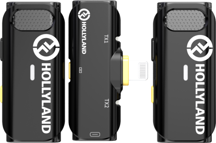 Hollyland Lark C1 Duo Wireless Lavalier Microphone for iPhone