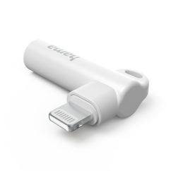 Hama MFi audio adapter Lightning 3,5 mm-es jack csatlakozóra Apple-hez, aktív, kompakt, kompakt