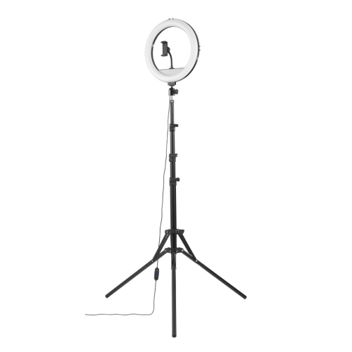 Hama SpotLight Steady 120 II, 12" kulaté LED světlo pro smartphony, Bluetooth spoušť, stativ