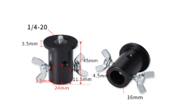 Stativový adaptér čepu 16mm s hlavou aretace (CP816)