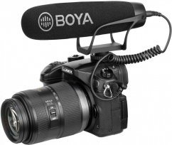 BOYA BY-BM2021 Wired On-Camera Super-Cardioid Shotgun Microphone for DSLRs and Smartphone