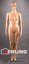 Figurine "Woman", white skin color, height 175 cm