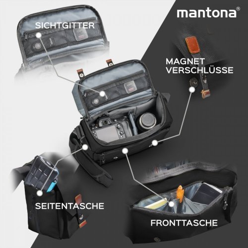 Mantona Milano grande Camera Bag (Black)