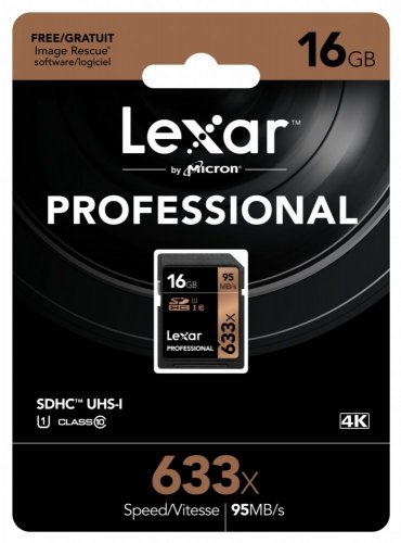 Lexar Professional 633x SDHC UHS-I 16GB