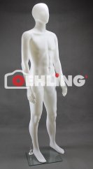 Figurína pánska, biela matná, výška 187cm