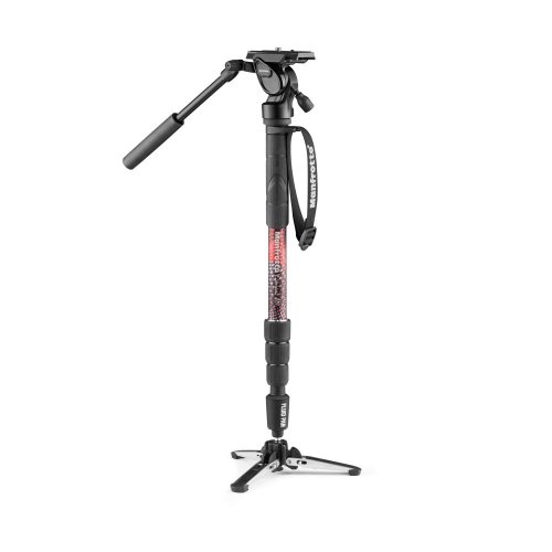 Manfrotto Element MII video monopod s fluidní hlavou | maximální výška 138 cm | nosnost 4 kg | otočný zámek | hmotnost 1,05 kg | destička 501PL