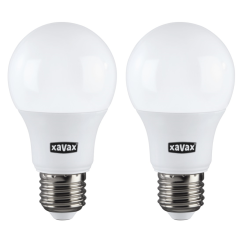 Xavax LED-Glühbirne, E27, 806 lm (ersetzt 60 W), warmweiß, 2 Stück im Karton (Preis pro Packung)