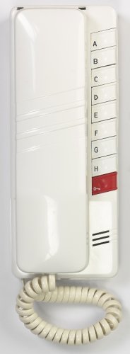 Domácí telefon Tesla DT 93 s elektronickým vyzváněním a 9 tlačítky, bílý