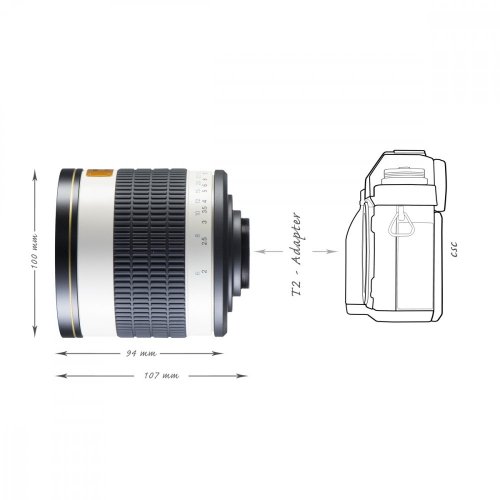 Walimex pro 500mm f/6,3 DSLR zrcadlový objektiv pro Canon R