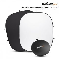 Walimex pro skládací pozadí 200x230cm černé/bílé