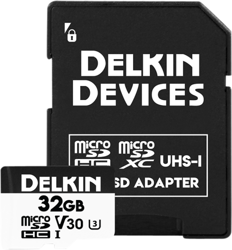 Delkin microSDHC Trail Cam Hyperspeed R100/W75 (V30) 32GB