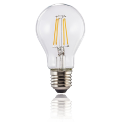 Xavax LED Filament žiarovka, E27, 806 lm (nahrádza 60 W), teplá biela, číra, 2 ks v škatuľke