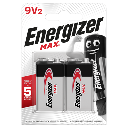 Energizer Max 9v 2 Pack