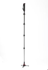 Manfrotto XPRO Carbon 5 section fluid video monopod, FLUIDTECH base