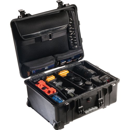 Peli™ Case 1560 SC Case with Dividers + LOC Organizer (Black)