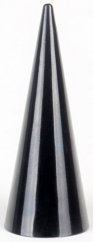 Cone ring holder - shiny black 6 cm