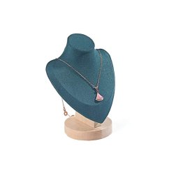 Stojánek, dekolt na šperky výška 17cm zelená (DRD12Z-1)