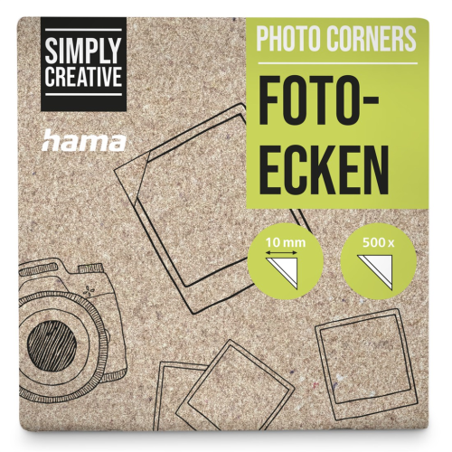 Hama samolepící fotorůžky, průhledný, 500 ks