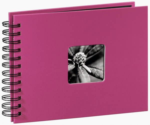 FINE ART 24x17 cm, foto 10x15 cm/50 ks, 50 stran, černé listy, pink