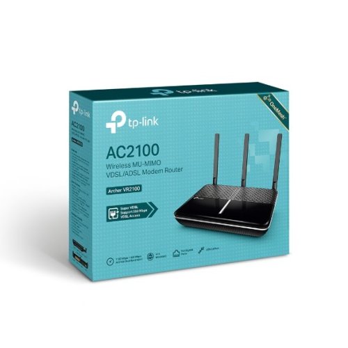 ADSL router TP-Link Archer VR2100 VDSL/ADSL MODEM 4xGLAN, USB, WIFI 2,4/5GHz, OneMesh ADSL router TP-Link Archer VR2100 VDSL/ADSL MODEM 4xGLAN, USB, WIFI 2,4/5GHz, OneMesh